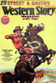 Western Story Magazine with Mitchell's cover art at A.R. Mitchell Museum of Western Art. Trinidad, CO.