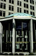 Modern external entry hall on Travelers Tower. Hartford, CT.