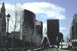 Phoenix Gateway & skyline of Hartford. Hartford, CT.