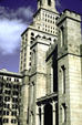 Wadsworth Atheneum Museum of Art in front of Travelers Tower. Hartford, CT.