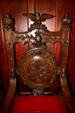 Senate speakers chair in State Capitol made from wood of Charter Oak, the tree wherein Connecticut's charter was once hidden to prevent the King's men from revoking the colonies freedoms. Hartford, CT.
