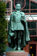 Statue of Thomas Hooker , founder of Hartford, outside Old State House. Hartford, CT.