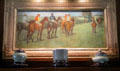 Jockeys painting by Edgar Degas over Ming & Song Dynasty porcelain at Hill-Stead Museum. Farmington, CT.