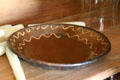 Redware plate at Stanley-Whitman House. Farmington, CT.