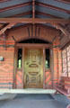 Front door of Mark Twain House. Hartford, CT.