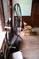 Spinning wheel at Nathan Hale Homestead Museum. Coventry, CT.