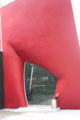 Detail of Da Monsta reception center at Philip Johnson Glass House. New Canaan, CT.