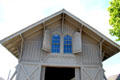 Carpenter Gothic details of New Shoreham Life Saving Station at Mystic Seaport. Mystic, CT.