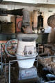 Pot-belly stove at Mystic Seaport. Mystic, CT.