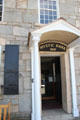 Mystic Bank stone building at Mystic Seaport. Mystic, CT.