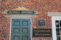 Wendell Building serves as gallery for Figureheads & shipcarvings at Mystic Seaport. Mystic, CT.