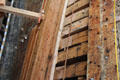 Charles W. Morgan wooden whaleship under restoration at Mystic Seaport. Mystic, CT.