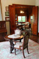 Parlor looking through to sunroom at Monte Cristo Cottage. New London, CT.