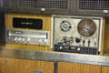 Antique tape recorder & entertainment sound system in USS Nautilus at Submarine Force Museum. Groton, CT.