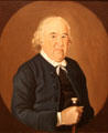 Portrait of Josiah Bronson Revolutionary War advisor to Gen. George Washington by William Jennys of New Milford, CT at Mattatuck Museum. Waterbury, CT.