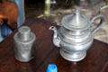 Pewter teapot at Judson House. Stratford, CT.