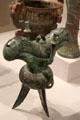 Chinese bronze wine vessel at Yale University Art Gallery. New Haven, CT.