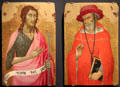 St Jerome & St John the Baptist paintings by Taddeo di Bartolo of Siena, Italy at Yale University Art Gallery. New Haven, CT.