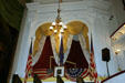 Presidential box in Ford's Theatre where Abraham Lincoln was assassinated. Washington, DC.