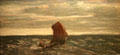 Homeward Bound painting by Albert Pinkham Ryder at The Phillips Collection. Washington, DC.