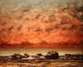 Black Rocks at Trouville painting by Gustave Courbet at National Gallery of Art. Washington, DC.