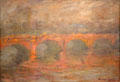 Waterloo Bridge, London, at Sunset painting by Claude Monet at National Gallery of Art. Washington, DC.