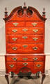 High chest attrib. to John Townsend of Newport, RI at National Gallery of Art. Washington, DC.