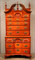 Chippendale style chest-on-chest from Providence at National Gallery of Art. Washington, DC.
