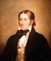 Davy Crocket, pioneer portrait by Chester Harding at National Portrait Gallery. Washington, DC.