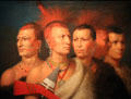 Young Omahaw, Ware Eagle, Little Missouri, & Pawnees portraits by Charles Bird King at Smithsonian American Art Museum. Washington, DC.