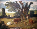 Pastoral Study painting by Albert Pinkham Ryder at Smithsonian American Art Museum. Washington, DC.