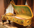 Piano commissioned by President Theodore Roosevelt by Steinway & Sons with case by R.H. Hunt & J.H. Hunt plus lid painting by Thomas Wilmer Dewing at Smithsonian American Art Museum. Washington, DC.