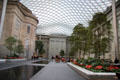 Glass covered courtyard of Smithsonian Institution Center for American Art Museum & Portraiture. Washington, DC.