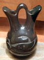 Pottery wedding vase from Santa Clara, NM at National Museum of the American Indian. Washington, DC.