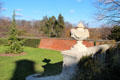 Garden walls & forests at Dumbarton Oaks. Washington, DC.
