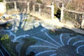 Pebble Garden mosaic pattern at Dumbarton Oaks. Washington, DC.