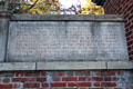 Engraved history of Dumbarton Oaks. Washington, DC.