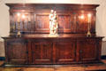 Italian Renaissance bookcase cabinet in Music Room at Dumbarton Oaks Museum. Washington, DC.