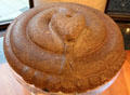 Aztec stone rattlesnake at Dumbarton Oaks Museum. Washington, DC.