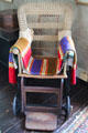 Wicker wheelchair at Tudor Place. Washington, DC.