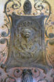 Wall decoration with lion at Christian Heurich Mansion. Washington, DC.