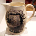 USA Census pitcher made in England shows populations state by state at National Museum of American History. Washington, DC