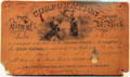 Invitation to opening celebrations of Erie Canal in City of New York in 1825 at National Museum of American History. Washington, DC.