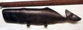Cast-iron shop sign in shape of sperm whale from New Bedford, MA at National Museum of American History. Washington, DC.