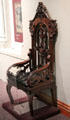 Rosewood arm chair by Moore & Campion of Philadelphia at Smithsonian Castle. Washington, DC.