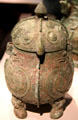Chinese bronze container in form of two owls at Smithsonian Freer Gallery of Art. Washington, DC.