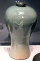 Korean stoneware bottle with design of cranes & clouds at Smithsonian Freer Gallery of Art. Washington, DC.