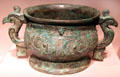 Chinese bronze ritual food container in form of animal at Smithsonian Arthur M. Sackler Gallery. Washington, DC.