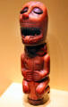Ivory & stone staff finial by Kongo peoples of Mayombe region of Democratic Republic of the Congo at National Museum of African Art. Washington, DC.