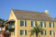 Antique style infill of hotel on Menendez Avenue. St Augustine, FL.